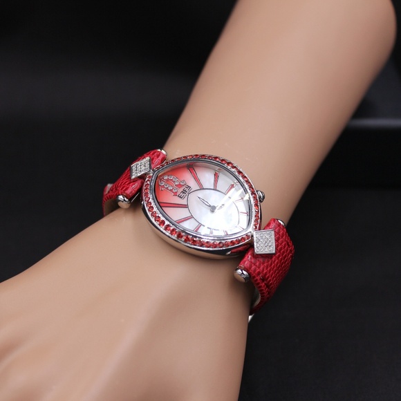 Orange Sapphire Diamond 2.93 Ct Luxury Watch main image 2
